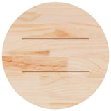 NNEVL Table Top Ø70x2.5 cm Solid Wood Pine