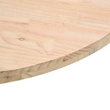 NNEVL Table Top Ø70x2.5 cm Solid Wood Pine