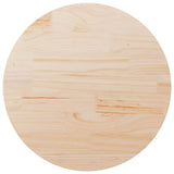 NNEVL Table Top Ø80x2.5 cm Solid Wood Pine