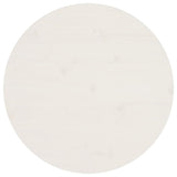 NNEVL Table Top White Ø60x2.5 cm Solid Wood Pine