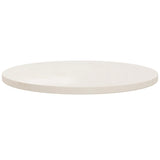 NNEVL Table Top White Ø60x2.5 cm Solid Wood Pine