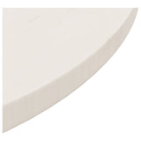 NNEVL Table Top White Ø60x2.5 cm Solid Wood Pine