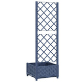 NNEVL Garden Planter with Trellis Blue Grey 40x40x121.5 cm PP