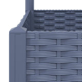 NNEVL Garden Planter with Trellis Blue Grey 40x40x121.5 cm PP