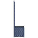 NNEVL Garden Planter with Trellis Blue Grey 40x40x136 cm PP