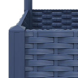 NNEVL Garden Planter with Trellis Blue Grey 40x40x136 cm PP