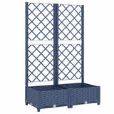 NNEVL Garden Planter with Trellis Blue Grey 80x40x121.5 cm PP