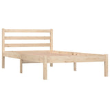 NNEVL Bed Frame Solid Wood Pine 92x187 cm Single Size