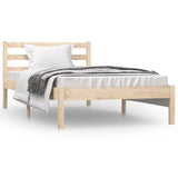 NNEVL Bed Frame Solid Wood Pine 92x187 cm Single Size