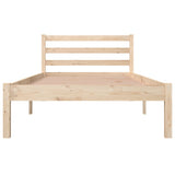 NNEVL Bed Frame Solid Wood Pine 92x187 cm Single Size