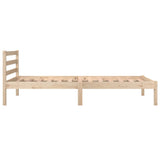 NNEVL Bed Frame Solid Wood Pine 92x187 cm Single Size
