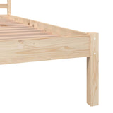 NNEVL Bed Frame Solid Wood Pine 92x187 cm Single Size
