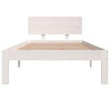 NNEVL Bed Frame without Mattress White 90x190 cm