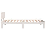 NNEVL Bed Frame without Mattress White 90x190 cm