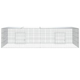 NNEVL 2-Panel Rabbit Cage 220x110x55 cm Galvanised Iron