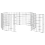 NNEVL 8-Panel Rabbit Cage 54x60 cm Galvanised Iron