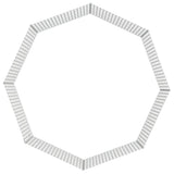NNEVL 8-Panel Rabbit Cage 54x60 cm Galvanised Iron