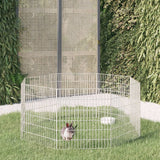NNEVL 8-Panel Rabbit Cage 54x60 cm Galvanised Iron