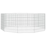 NNEVL 10-Panel Rabbit Cage 54x60 cm Galvanised Iron