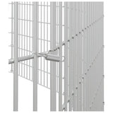 NNEVL 12-Panel Rabbit Cage 54x60 cm Galvanised Iron
