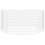 NNEVL 10-Panel Rabbit Cage 54x80 cm Galvanised Iron