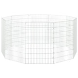 NNEVL 10-Panel Rabbit Cage 54x80 cm Galvanised Iron