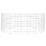 NNEVL 12-Panel Rabbit Cage 54x80 cm Galvanised Iron