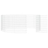 NNEVL 12-Panel Rabbit Cage 54x80 cm Galvanised Iron