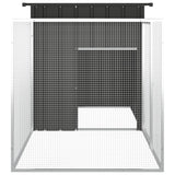 NNEVL Chicken Cage Anthracite 200x91x100 cm Galvanised Steel