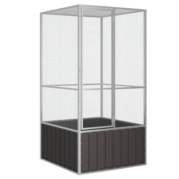 NNEVL Bird Cage Anthracite 111x107x211.5 cm Galvanised Steel