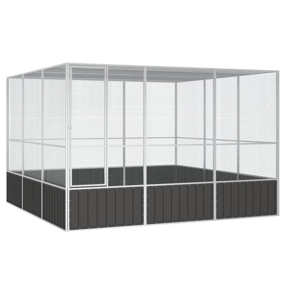 NNEVL Bird Cage Anthracite 302.5x324.5x211.5 cm Galvanised Steel