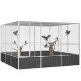 NNEVL Bird Cage Anthracite 302.5x324.5x211.5 cm Galvanised Steel