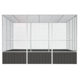 NNEVL Bird Cage Anthracite 302.5x324.5x211.5 cm Galvanised Steel