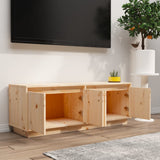 NNEVL TV Cabinet 110x34x40 cm Solid Wood Pine