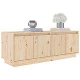 NNEVL TV Cabinet 110x34x40 cm Solid Wood Pine