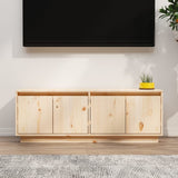 NNEVL TV Cabinet 110x34x40 cm Solid Wood Pine