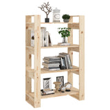 NNEVL Book Cabinet/Room Divider 80x35x125 cm Solid Wood Pine