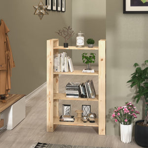 NNEVL Book Cabinet/Room Divider 80x35x125 cm Solid Wood Pine