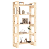 NNEVL Book Cabinet/Room Divider 80x35x160 cm Solid Wood