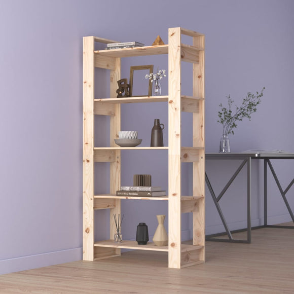 NNEVL Book Cabinet/Room Divider 80x35x160 cm Solid Wood