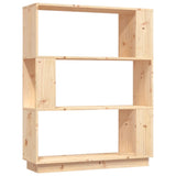 NNEVL Book Cabinet/Room Divider 80x25x101 cm Solid Wood Pine