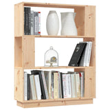 NNEVL Book Cabinet/Room Divider 80x25x101 cm Solid Wood Pine