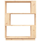 NNEVL Book Cabinet/Room Divider 80x25x101 cm Solid Wood Pine