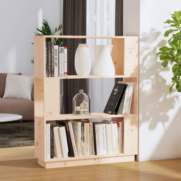 NNEVL Book Cabinet/Room Divider 80x25x101 cm Solid Wood Pine