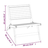 NNEVL Garden Chair Solid Wood Teak