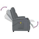 NNEVL Massage Chair Anthracite Faux Leather