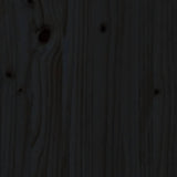 NNEVL Bedside Cabinets 2 pcs Black 40x35x49 cm Solid Wood Pine