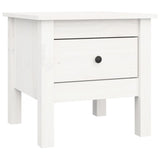 NNEVL Side Tables 2 pcs White 40x40x39 cm Solid Wood Pine