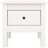 NNEVL Side Tables 2 pcs White 40x40x39 cm Solid Wood Pine