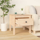 NNEVL Side Tables 2 pcs 50x50x49 cm Solid Wood Pine